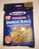 Sealapack Sacs à Snack Refermables 70 Pièces